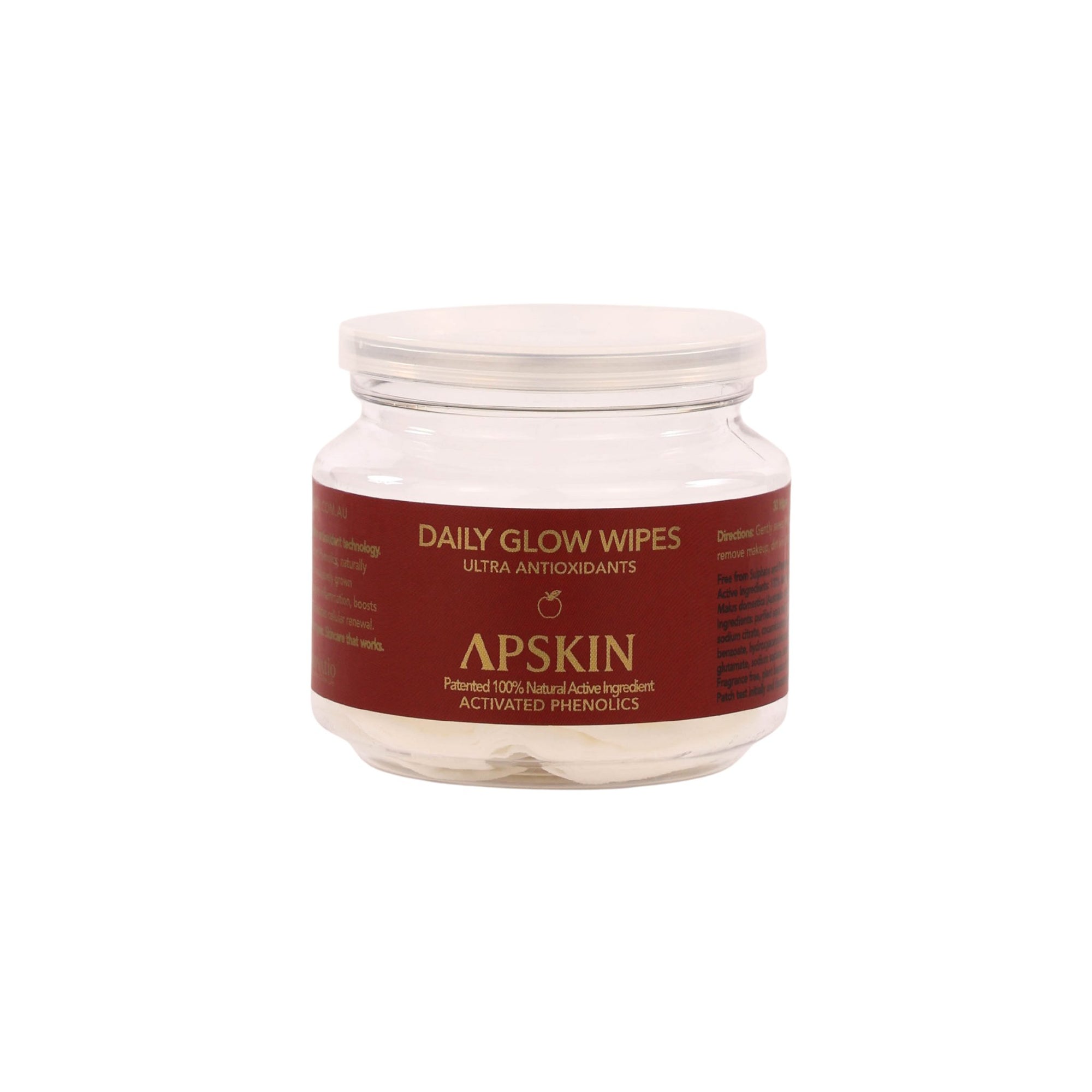 APSKIN Daily Glow Wipes - 30 pack