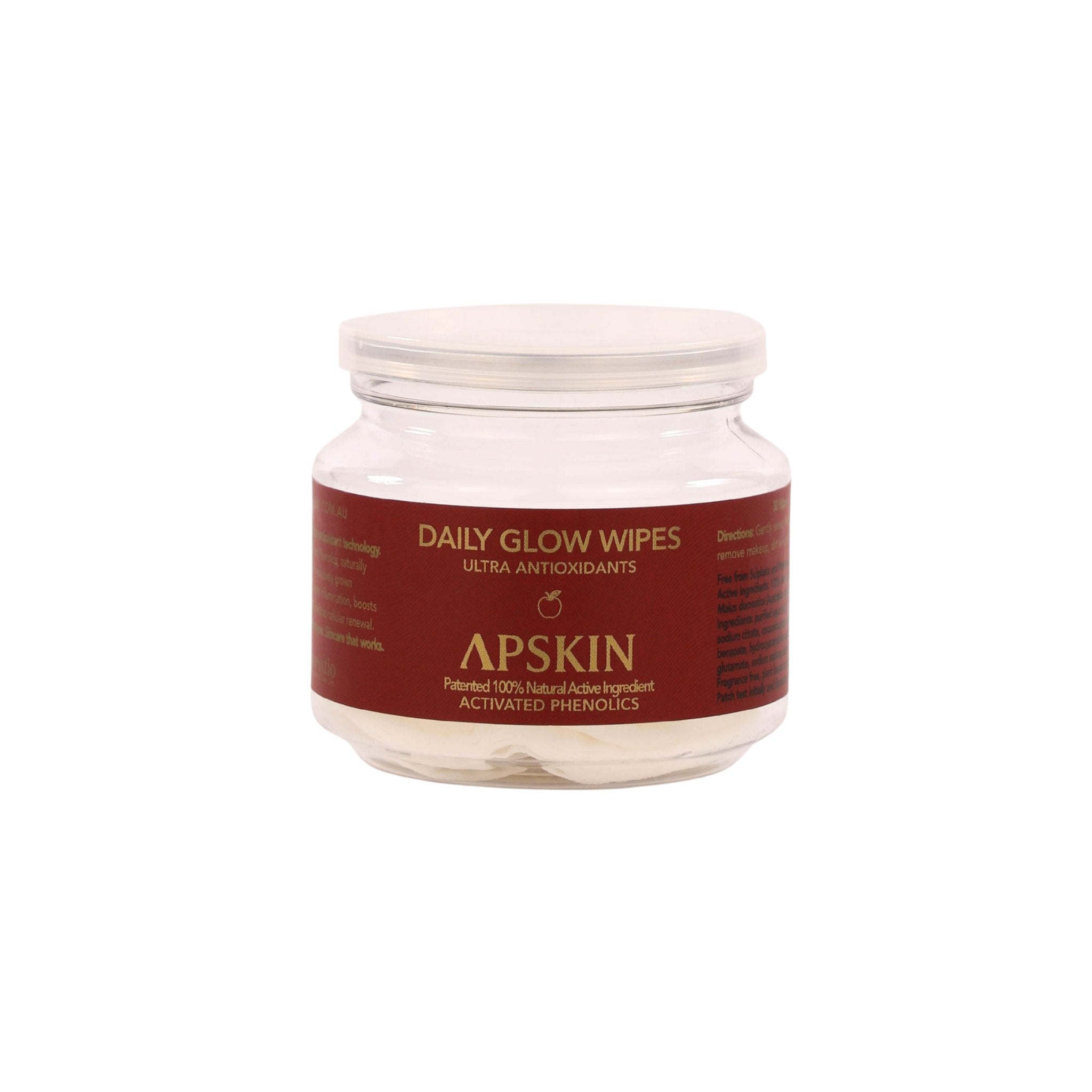APSKIN Daily Glow Wipes - 30 pack